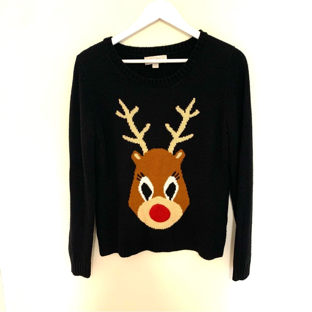 Carolyn Taylor Rudolph holiday sweater J031